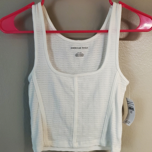 NWT American Eagle White Tank Top - Picture 1 of 4